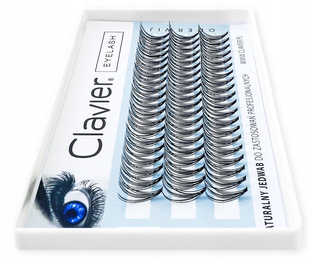 

Kępki Rzęsy 12mm Clavier Jedwabne Naturalne Gęste