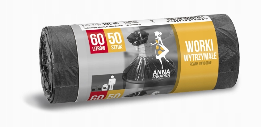 

Anna Zaradna 60l 50 szt - worki na śmieci