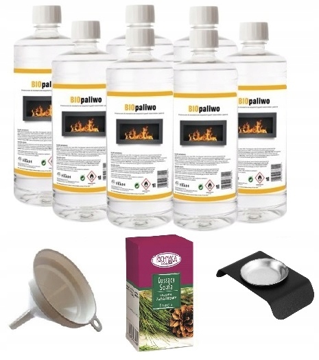 zestaw BIOPALIWO 7L bioetanol pojemnik do aromaterapii olejek kusząca sosna