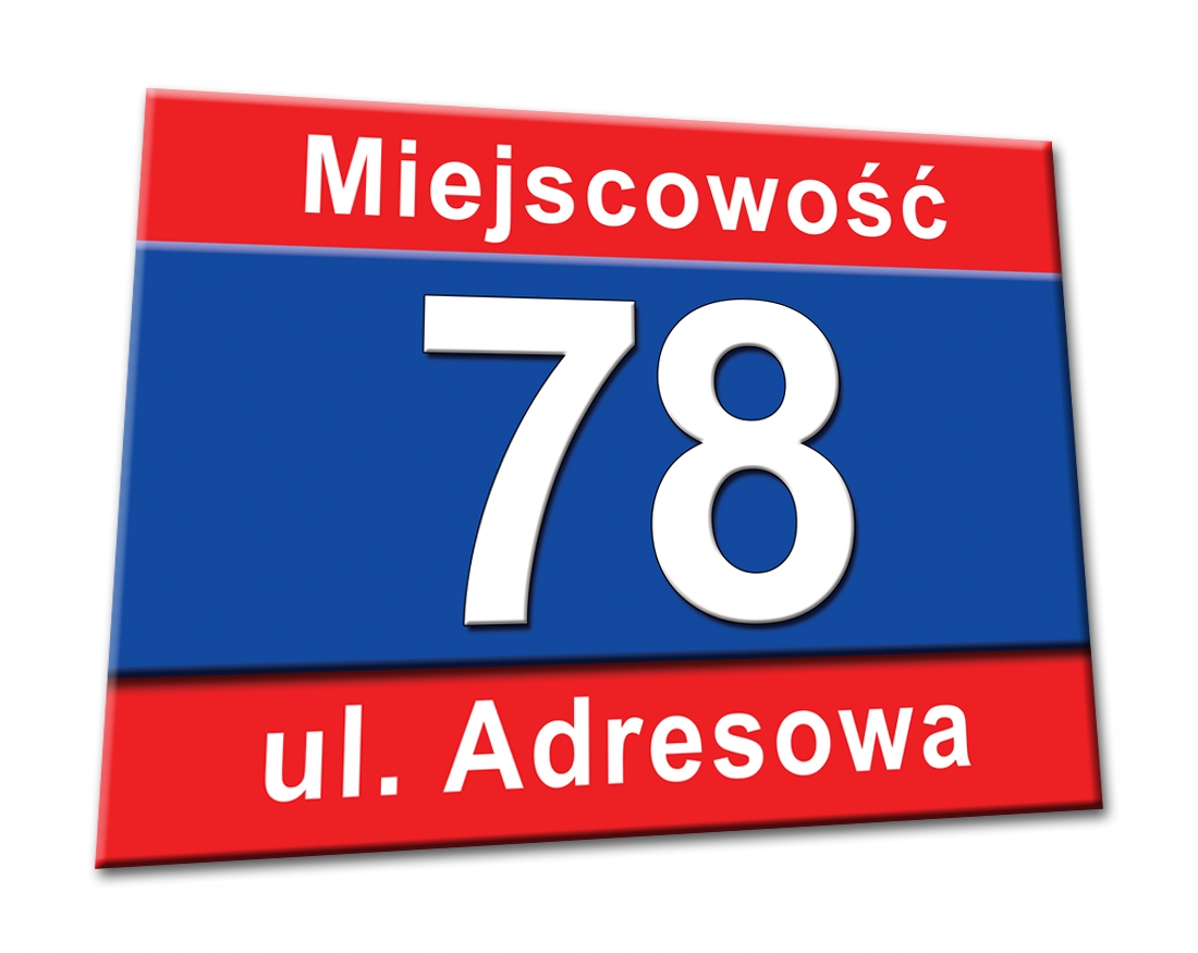 TABLICZKA NUMER DOMU z numerem nr na dom tablica Kod producenta TABLICA DIBOND