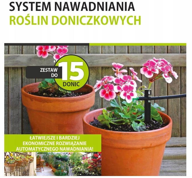 Zestaw Do Nawadniania 15 Doniczek Diy