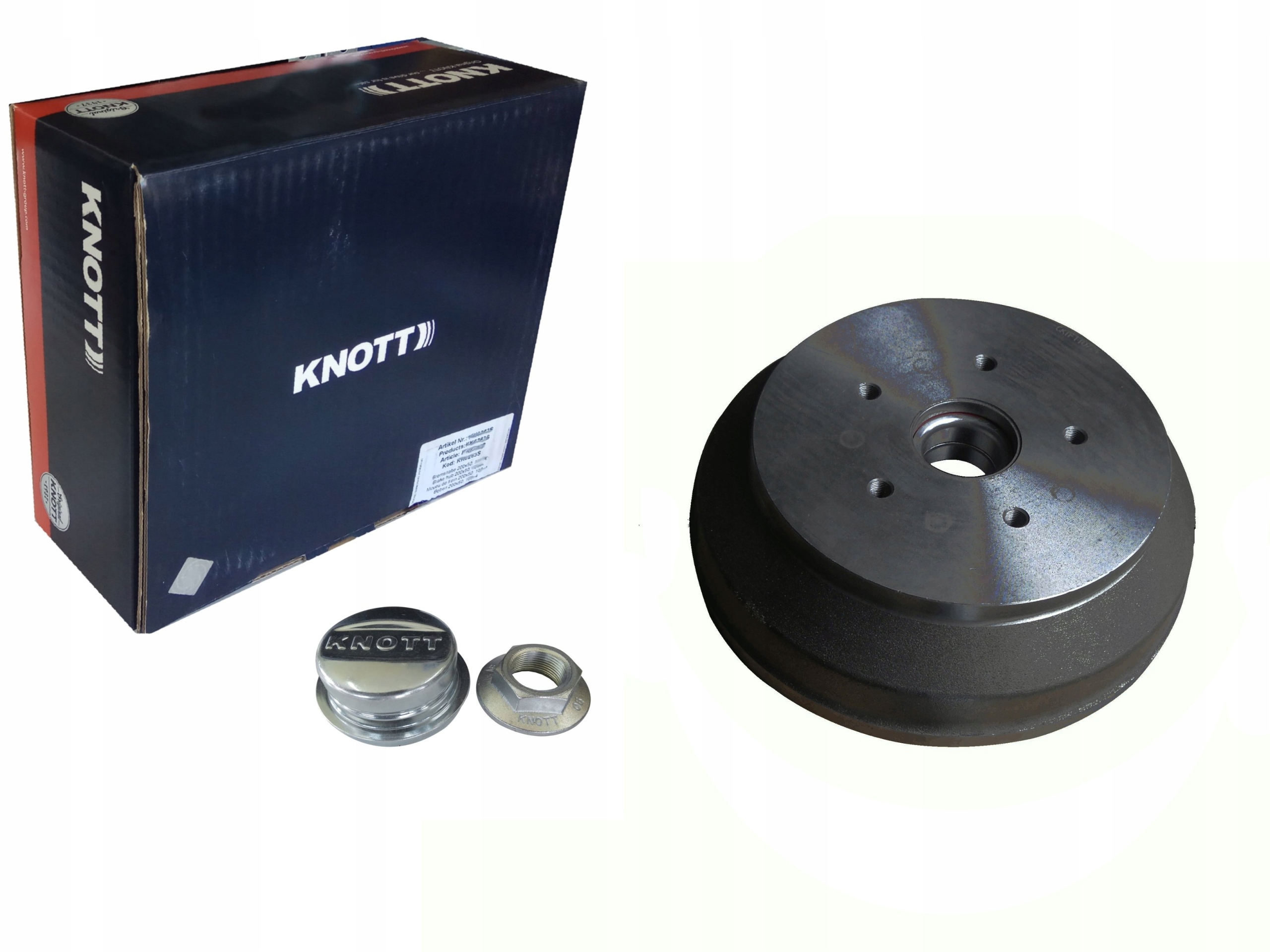 KK0962S KK6075S - Гальмівний барабан KNOTT з ложе. 250x40 оригінал 5x112