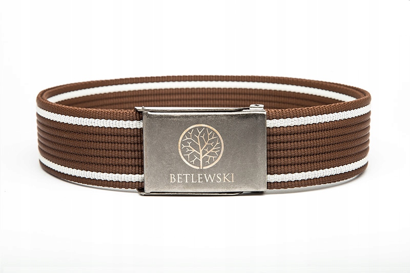 

Pasek Męski Brązowy Betlewski Parciany 125 CM