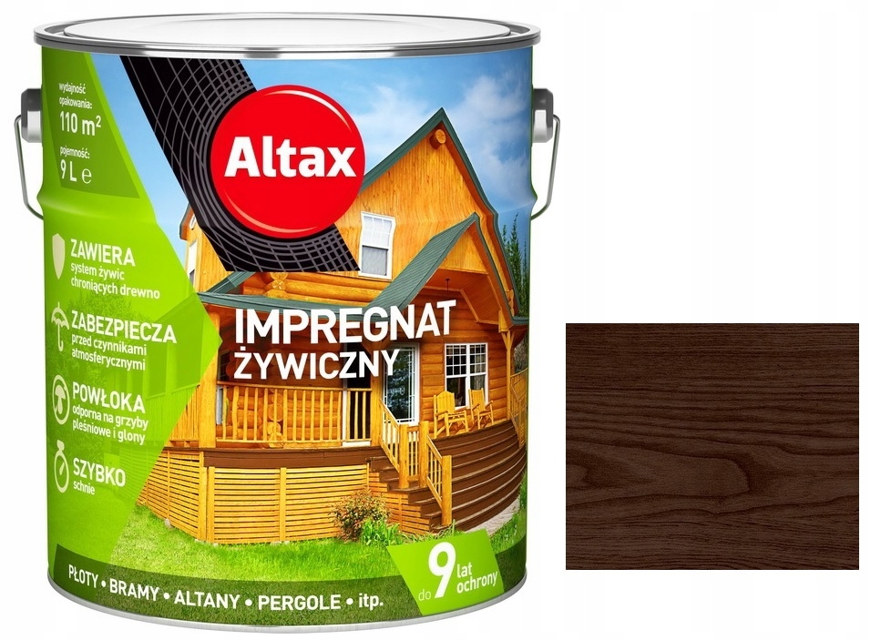 

Altax Impregnat Żywiczny Do Drewna 9L Palisander