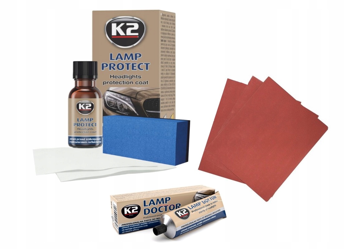 K2 ZESTAW DO REGENERACJI REFLEKTORÓW LAMP POLERKA