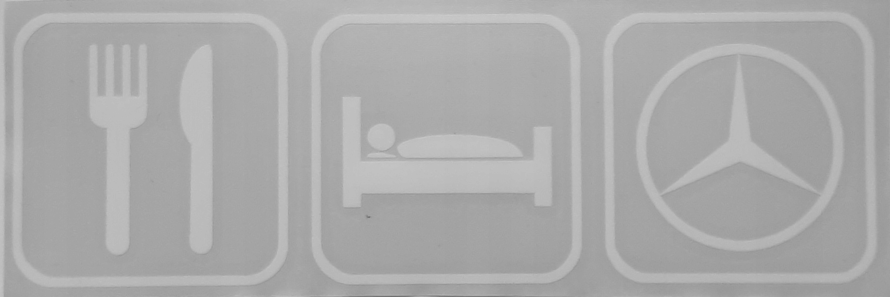 

Eat Sleep Mercedes naklejka