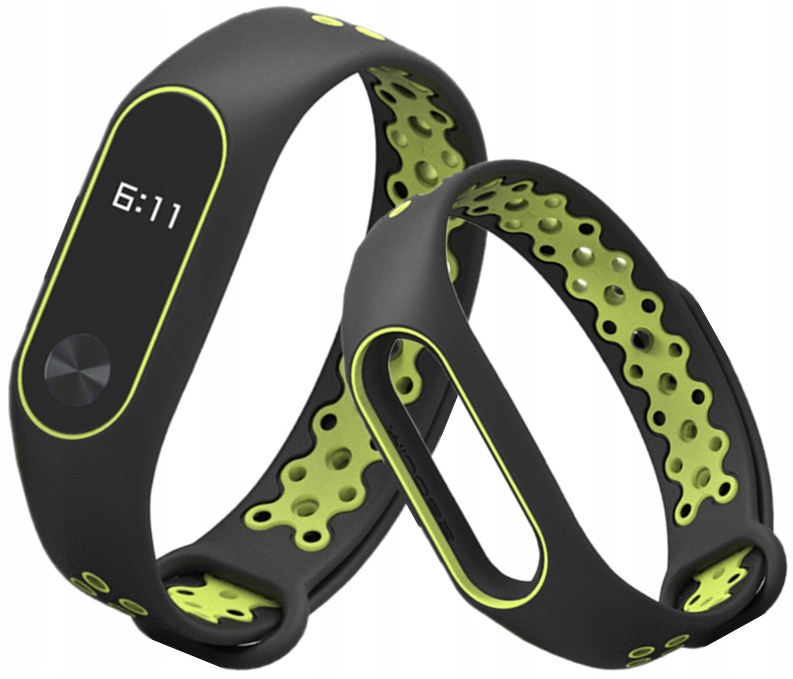 

Xiaomi MI BAND2 opaska zamienna Czarno-zielona