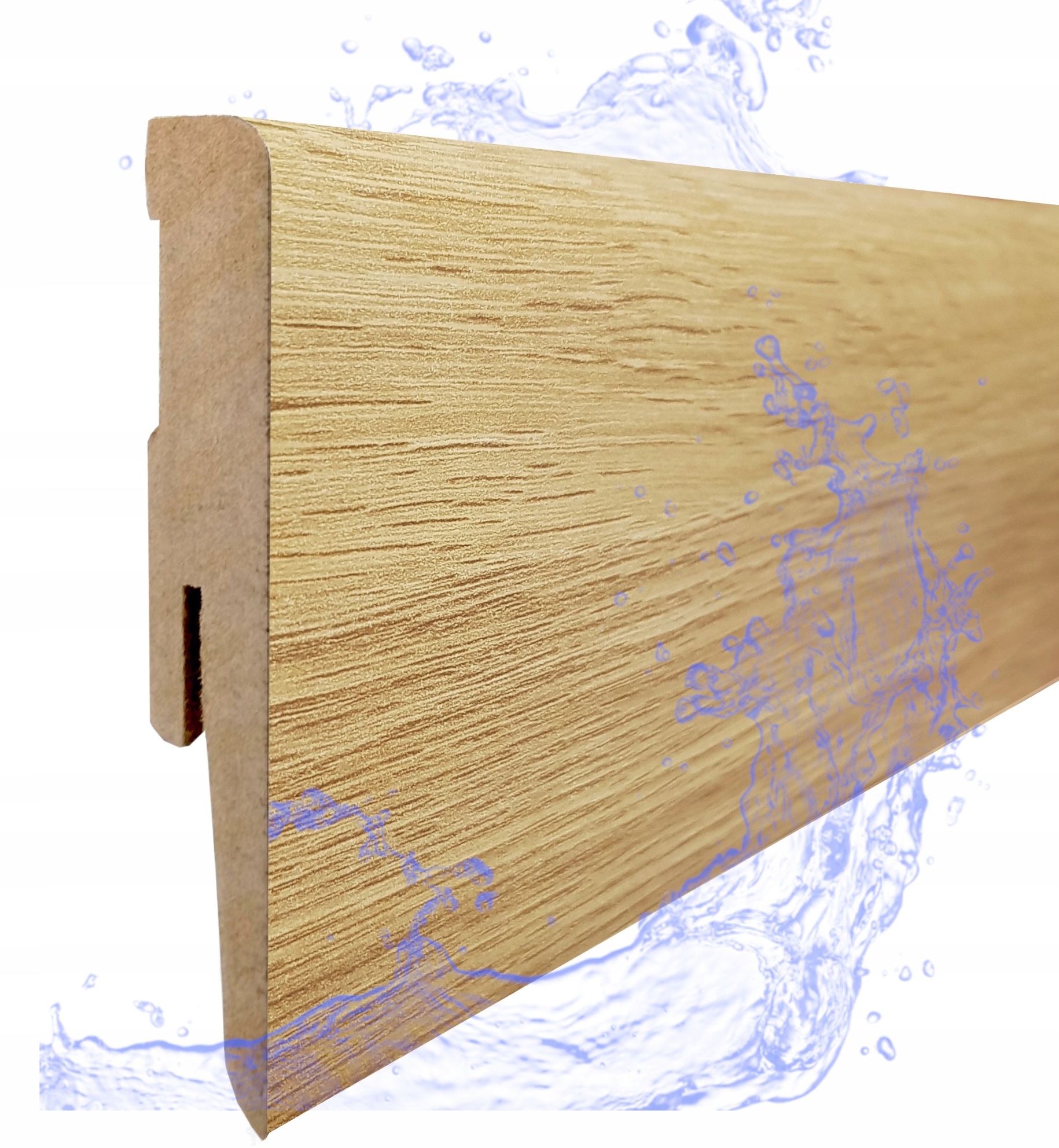 60 LISTWA PRZYPODŁOGOWA FORMATOWANA MDF DĄB 240 PM11 Długość 240 cm