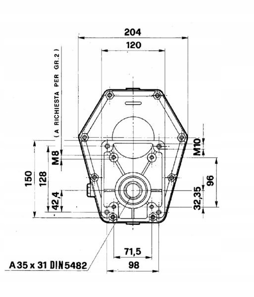 Мультипликатор для насосов 1: 3,8 лесной прицеп HDS