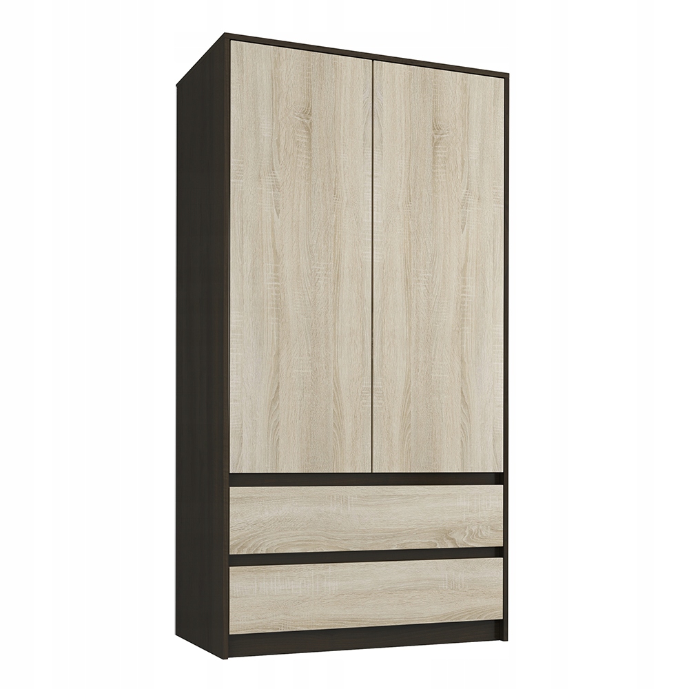 Szafa garderoba 90cm 2d 2sz wenge mix sonoma B-9 Marka Mobene
