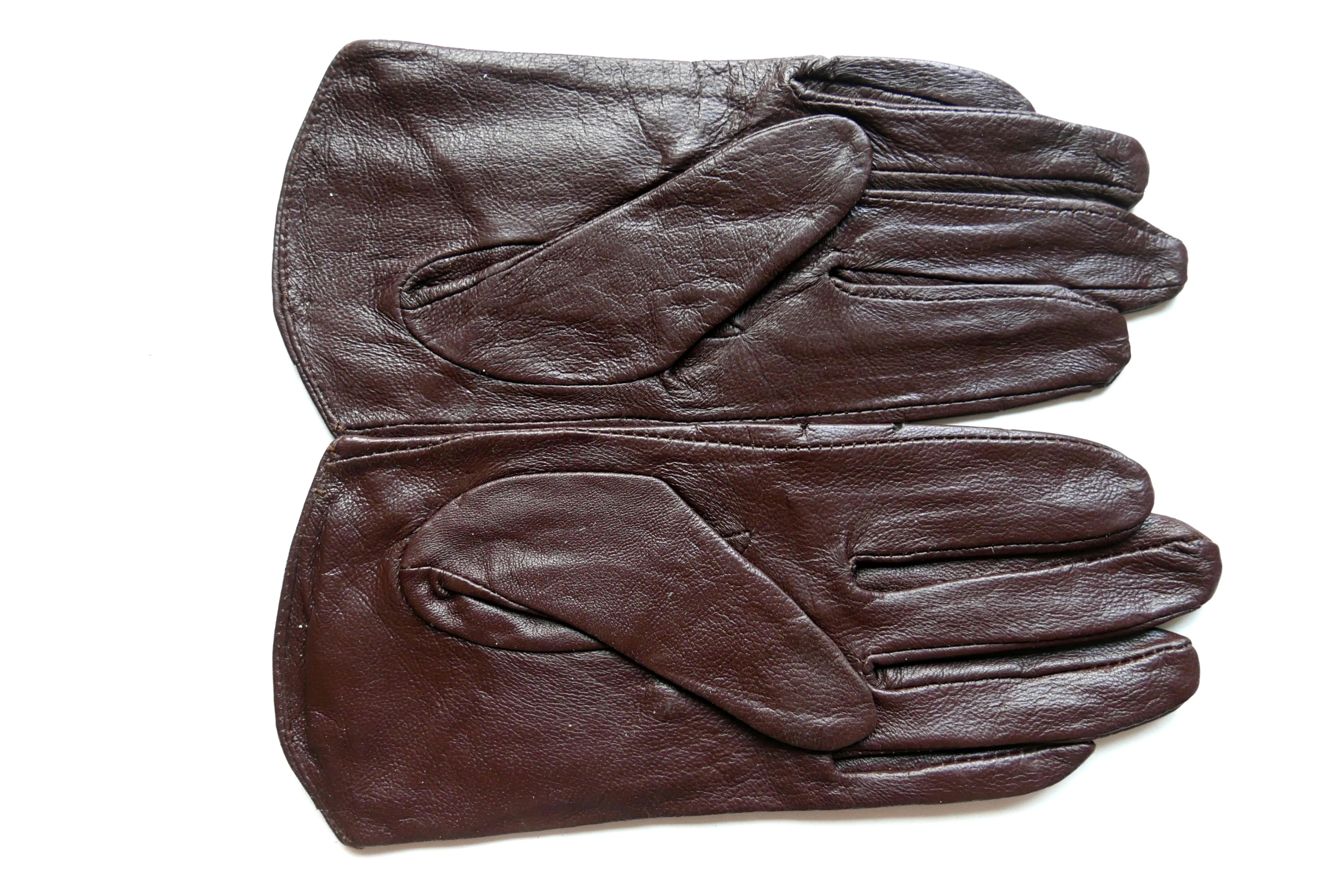 RĘKAWICZKI skórzane RETRO całuski SKÓRA zielone M Rozmiar M