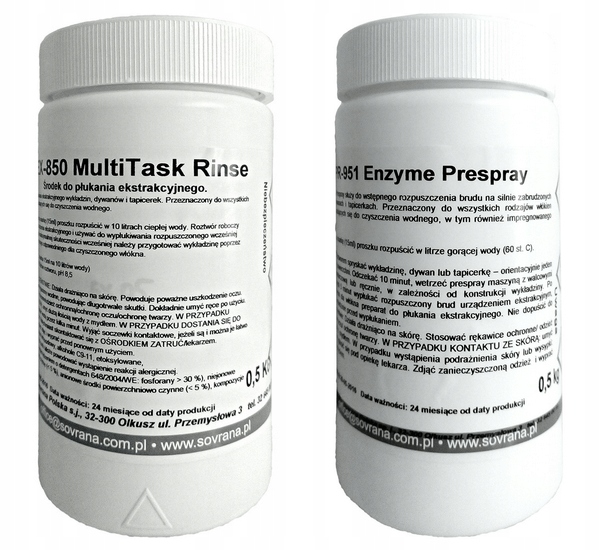 

Tersus Zestaw Pr951 i Ex850 prespray,płukanie 500g