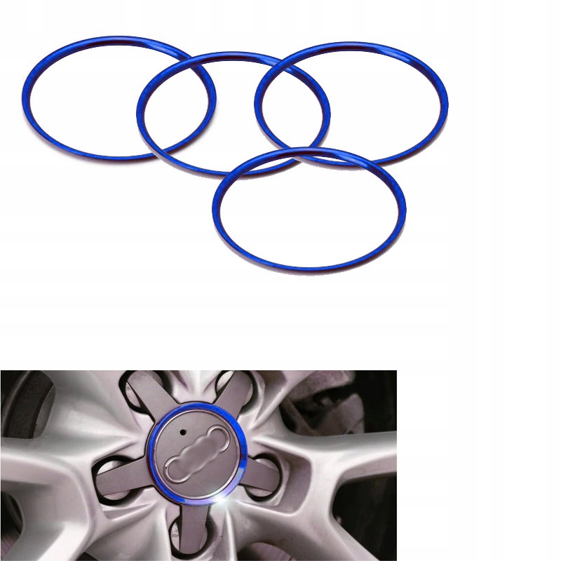 Колпачок обода крышки audi кольцо алюминий 4X