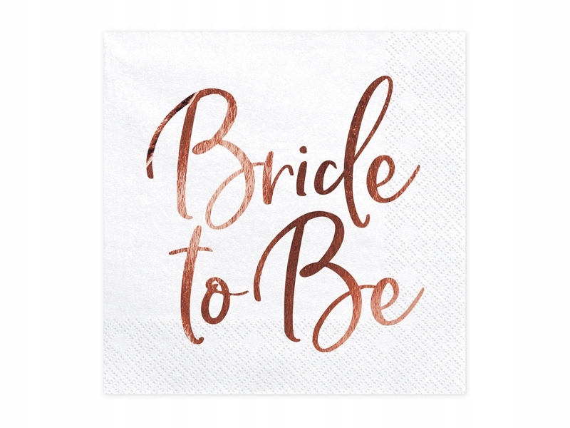 

Serwetki Bride to Be, różowe złoto 20szt