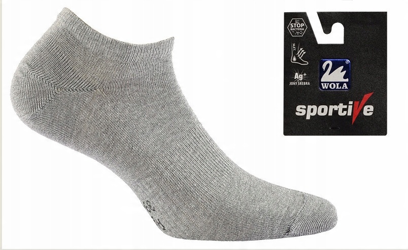 

Stopki Wola Sportive z jonami srebra 39-41 szare