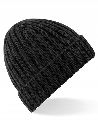 

Czapka Zimowa Chunky Beanie Ciepła Prążkowana
