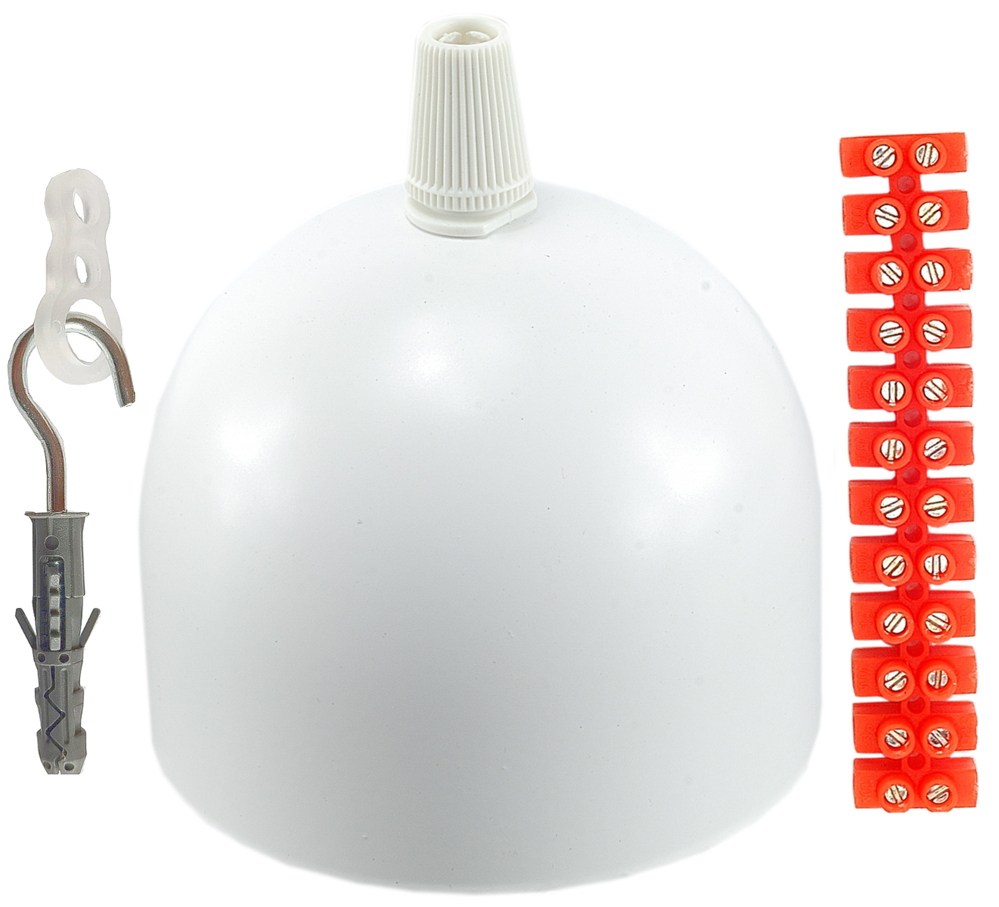 

biała rozeta podsufitka na kabel lampa pająk Loft