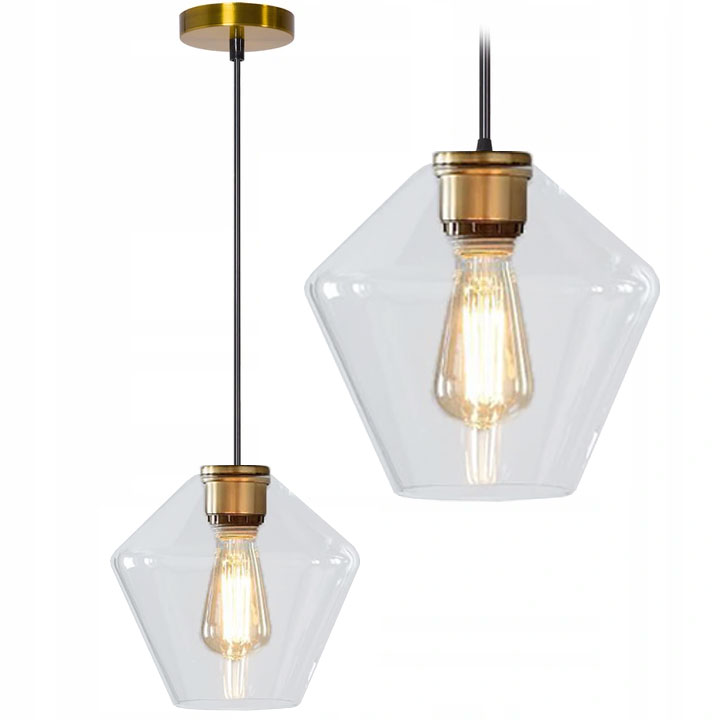 

Lampa Wisząca Sufitowa Szklana Nowoczesna