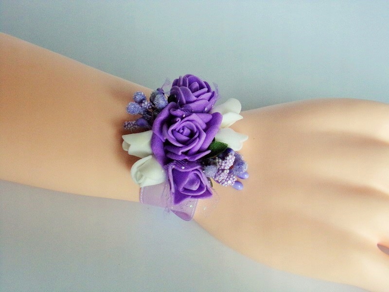 K 15 * Kotylion na rękę ślub studniówka - KOLORY Cechy dodatkowe brak