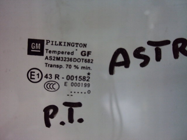 SZYBA PRAWY TYŁ OPEL ASTRA IV HATCHBACK Producent części Opel OE