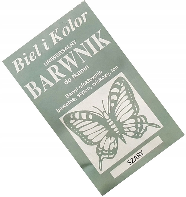

Barwnik do Tkanin Bawełny Lnu Stylonu Jeansu Szary