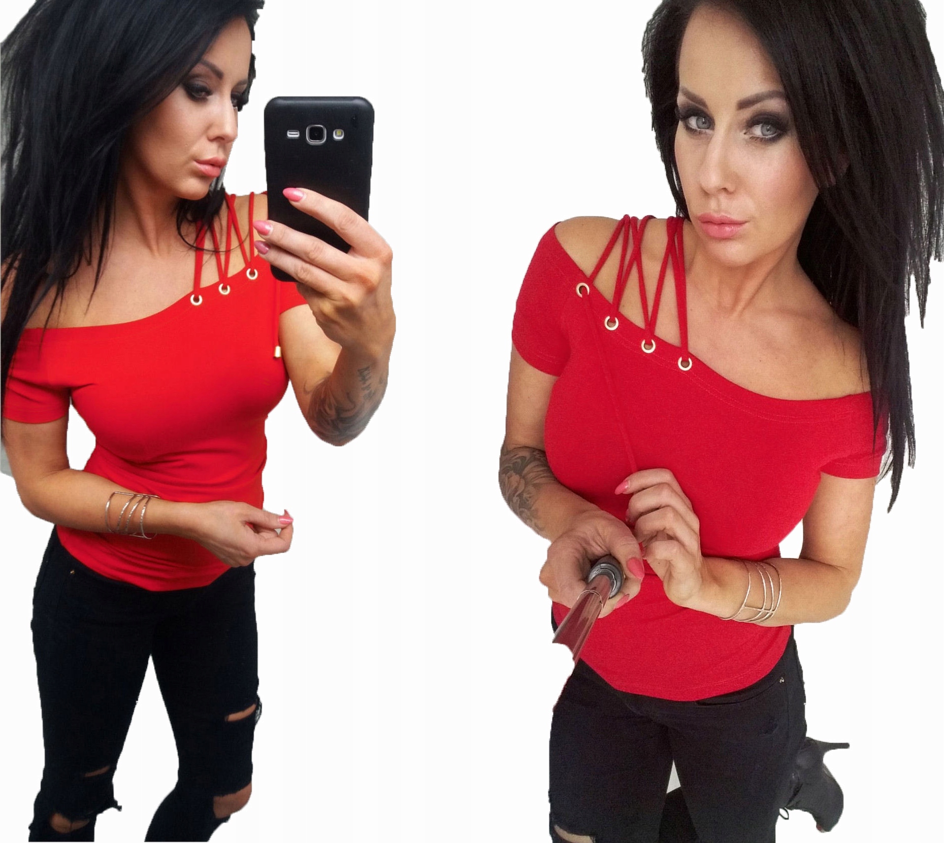 LipMar sexy svázané rameno Barvy XL 42