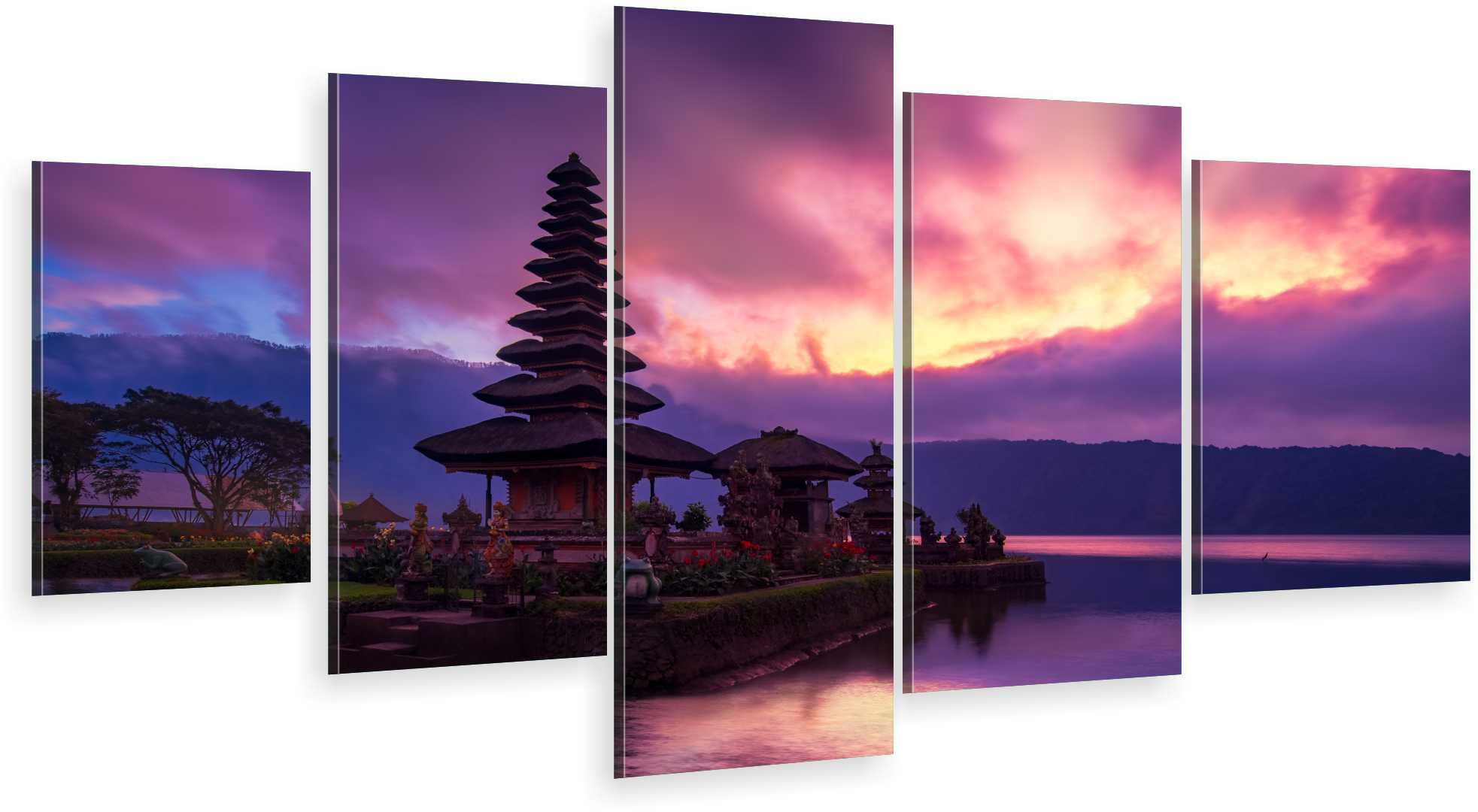 

Tryptyk 5-CZĘŚCI Na Ścianę Do Salonu Indonezja