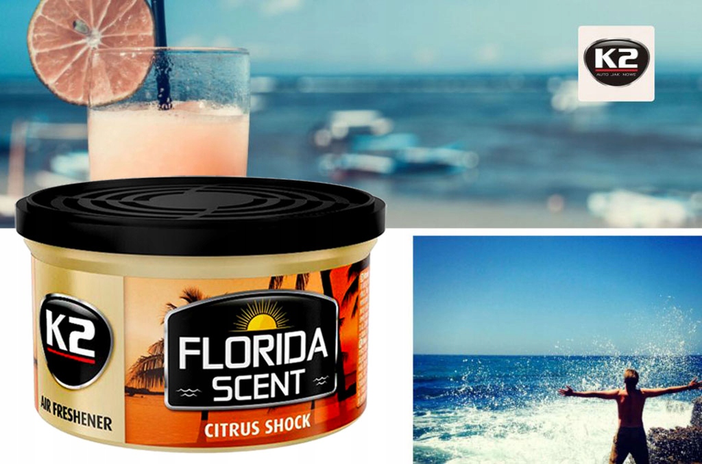 Zapach CYTRUSOWY K2 FLORIDA do samochodu regulacja Rodzaj żele