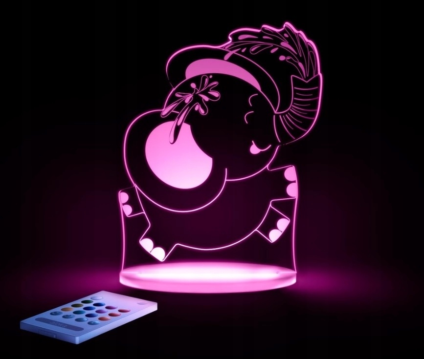 LAMPKA NOCNA - CZUWAJĄCA LED Aloka * SŁOŃ *