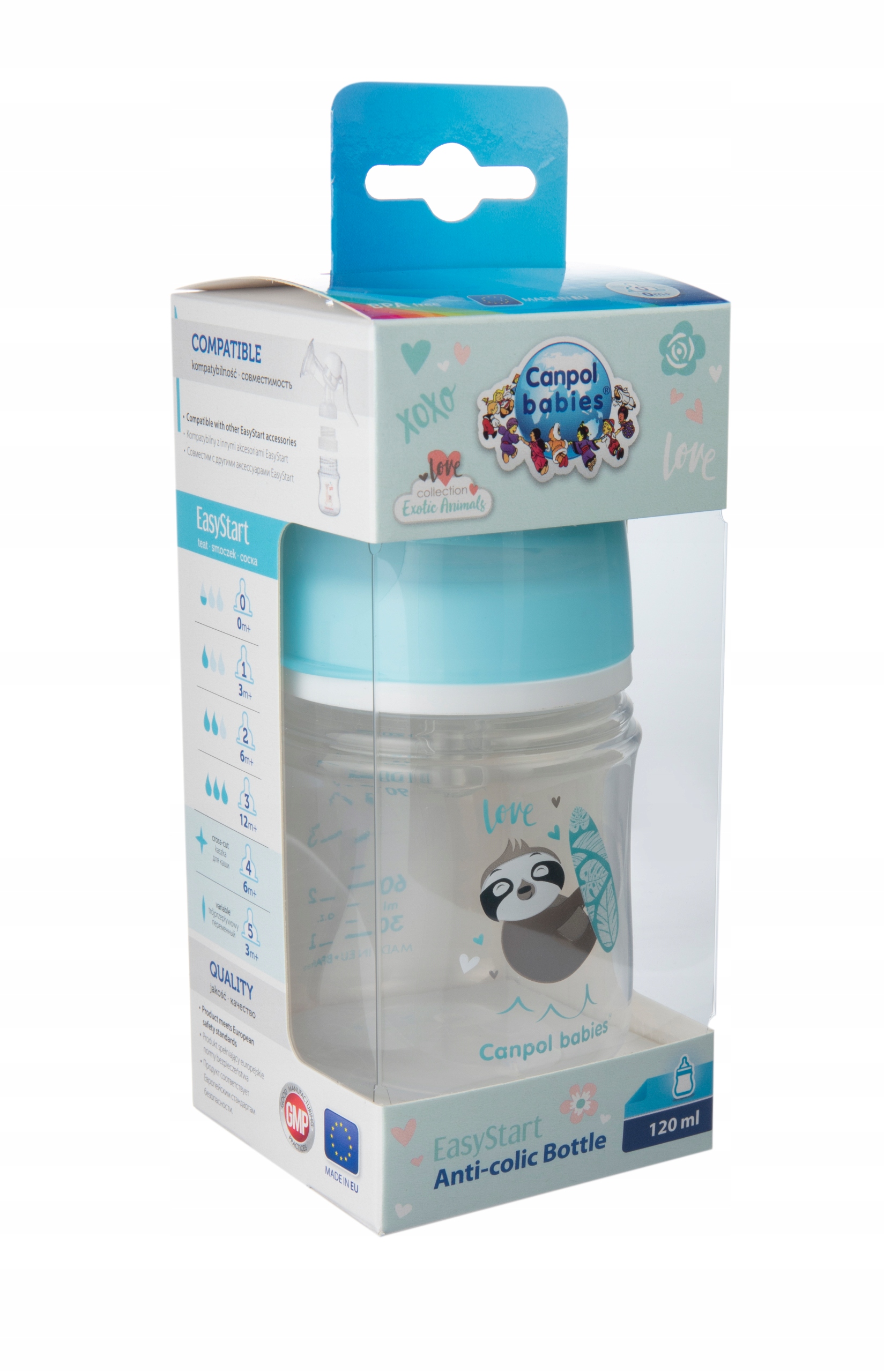 CANPOL BUTELKA ANTYKOLKOWA TOYS 120 ML SMOCZEK 0+ EAN (GTIN) 5901691812932