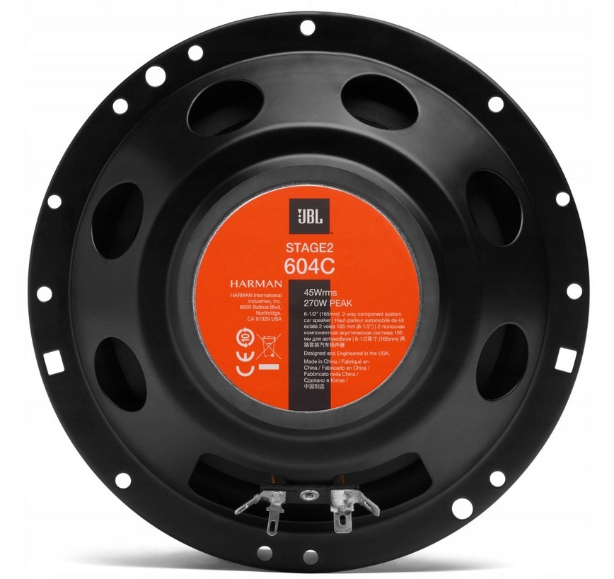 JBL GLOSNIKI 16 CM ODSEPAROWANY ZESTAW ZWROTNICE Part number JBL STAGE 2 604C