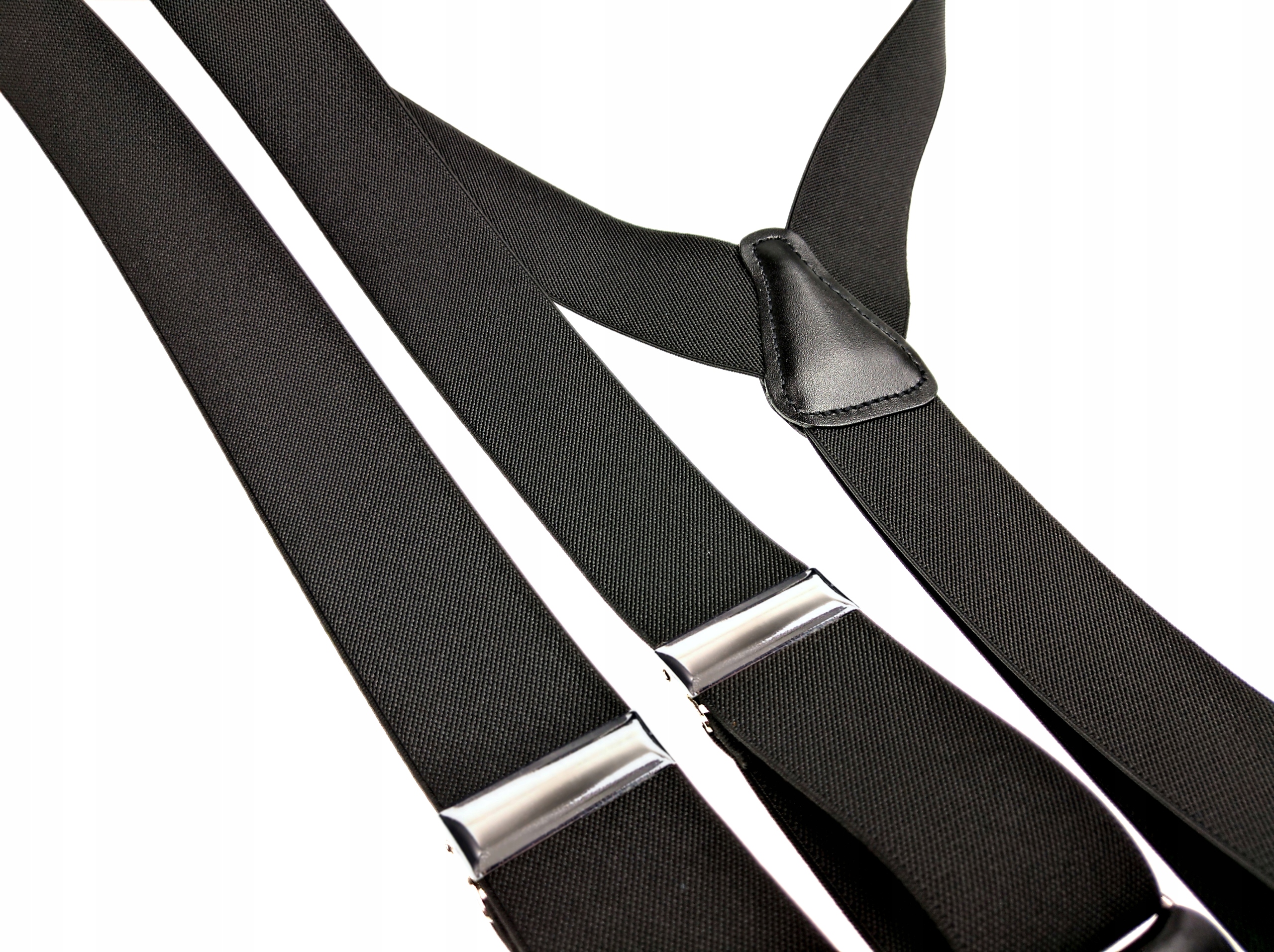 Szelki do spodni 2w1 na guziki GUMA CZARNA GŁADKA Rodzaj do spodni