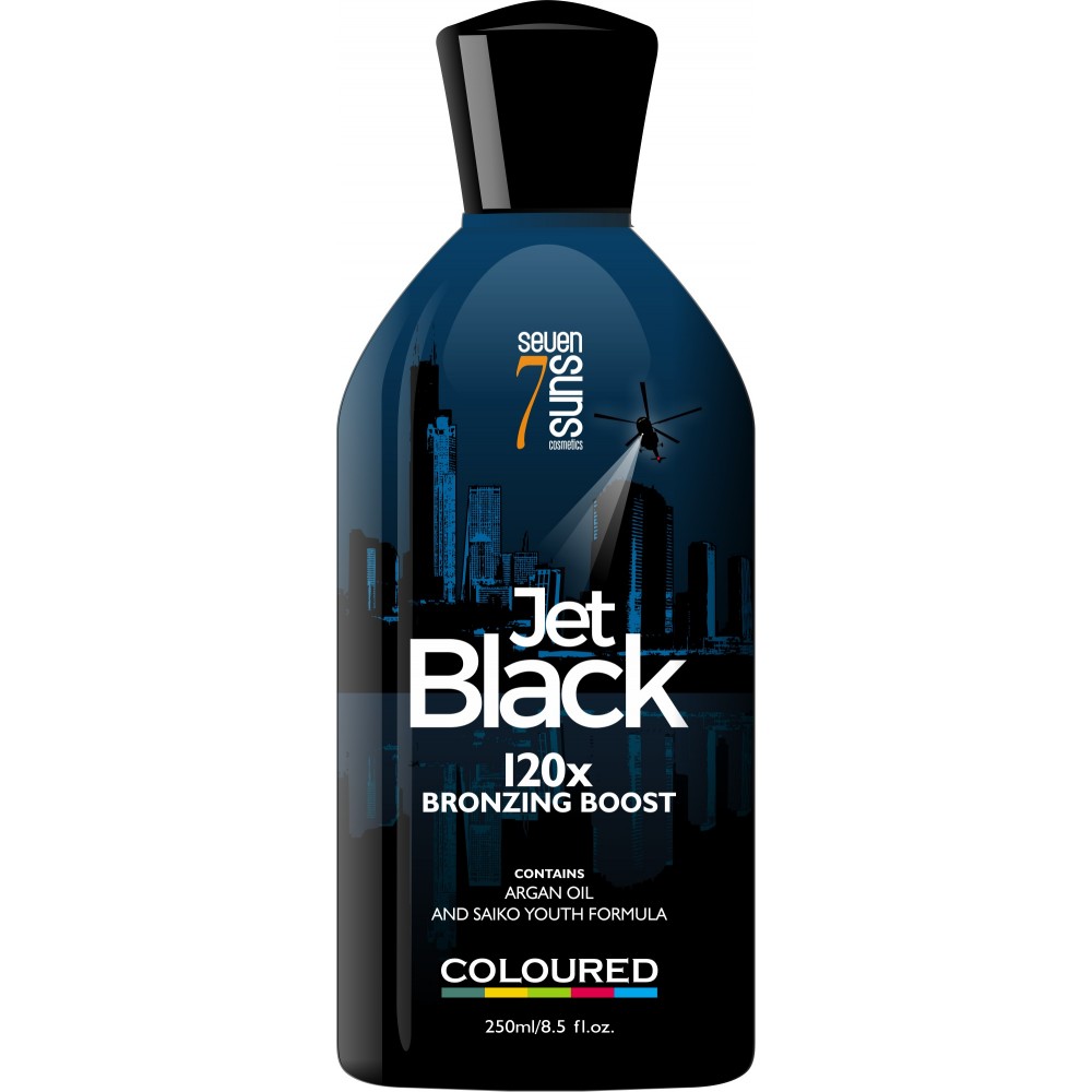 

7suns Jet Black bronzer x 120 do solarium 250 ml