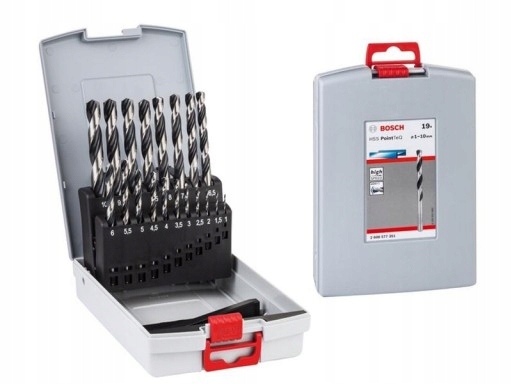 

Bosch Zestaw wierteł do metalu Hss PointTeQ 19 szt