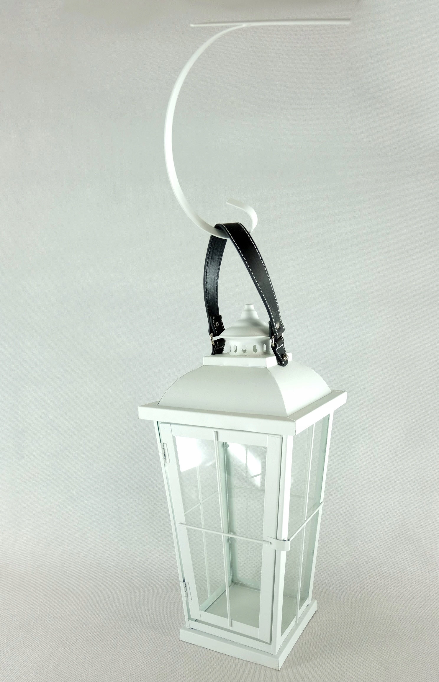 

Lampion Latarnia Vintage Na Świecę Duży Biały
