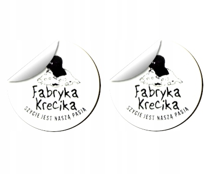 

Okrągłe Naklejki z nadrukiem (fi 25) na odzież!