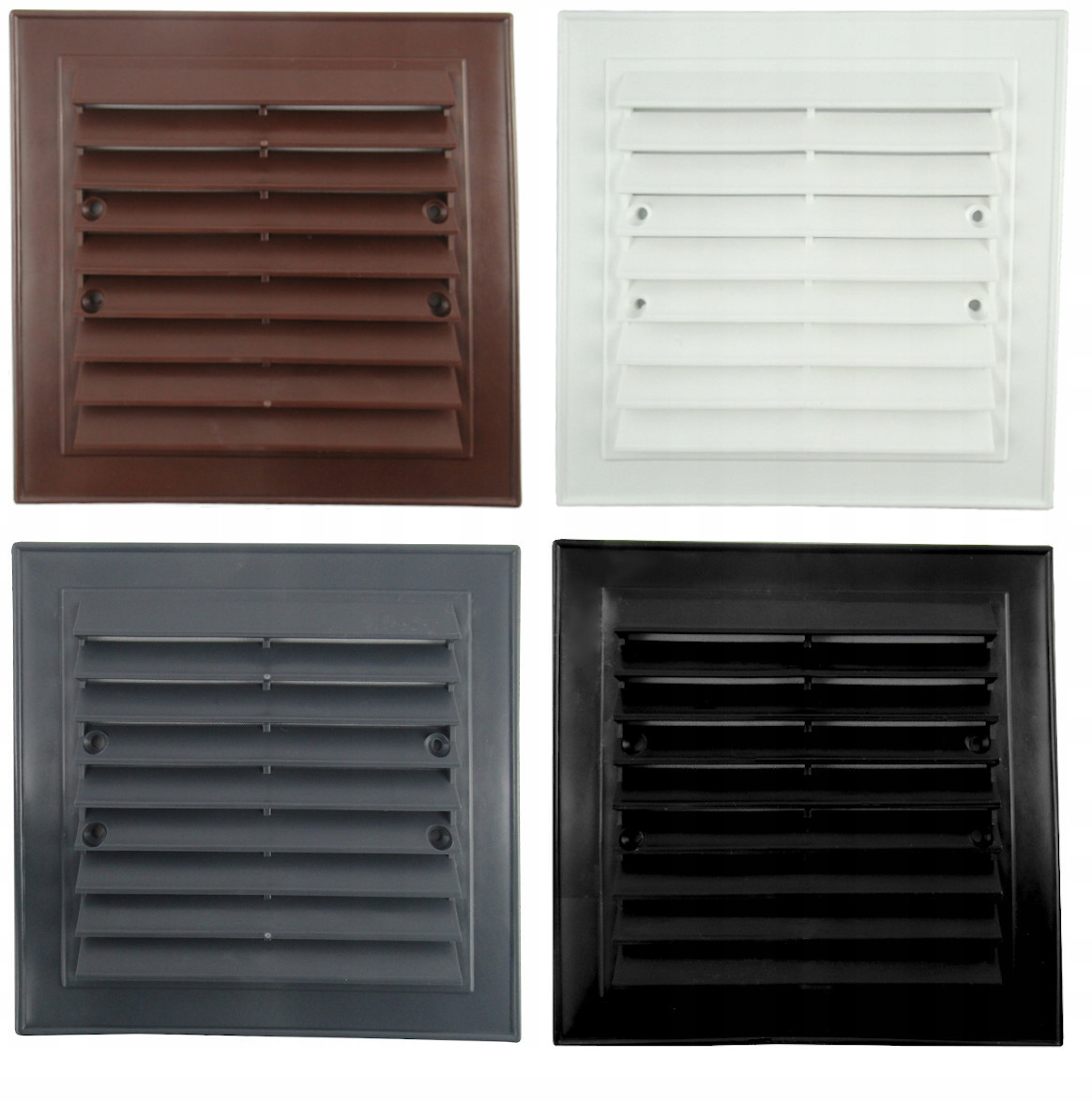 KRATKA WENTYLACYJNA 14 X 14 CM KOMIN SKOŚNA GRAFIT Marka inna