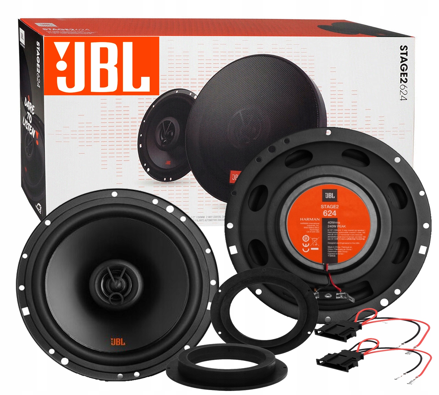 JBL STAGE 2 624 КОЛОНКИ SKODA OCTAVIA 2 SUPERB 2