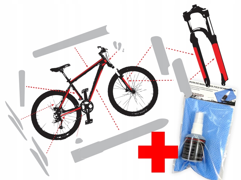 

Folie ochronne matowe na rower górski Mtb 27,5