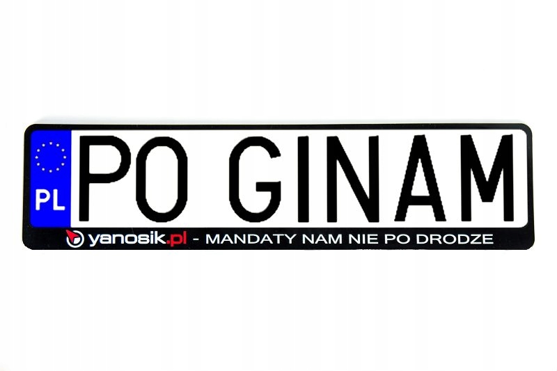 

Ramki Pod Tablice Rejestracyjna z logiem Yanosik