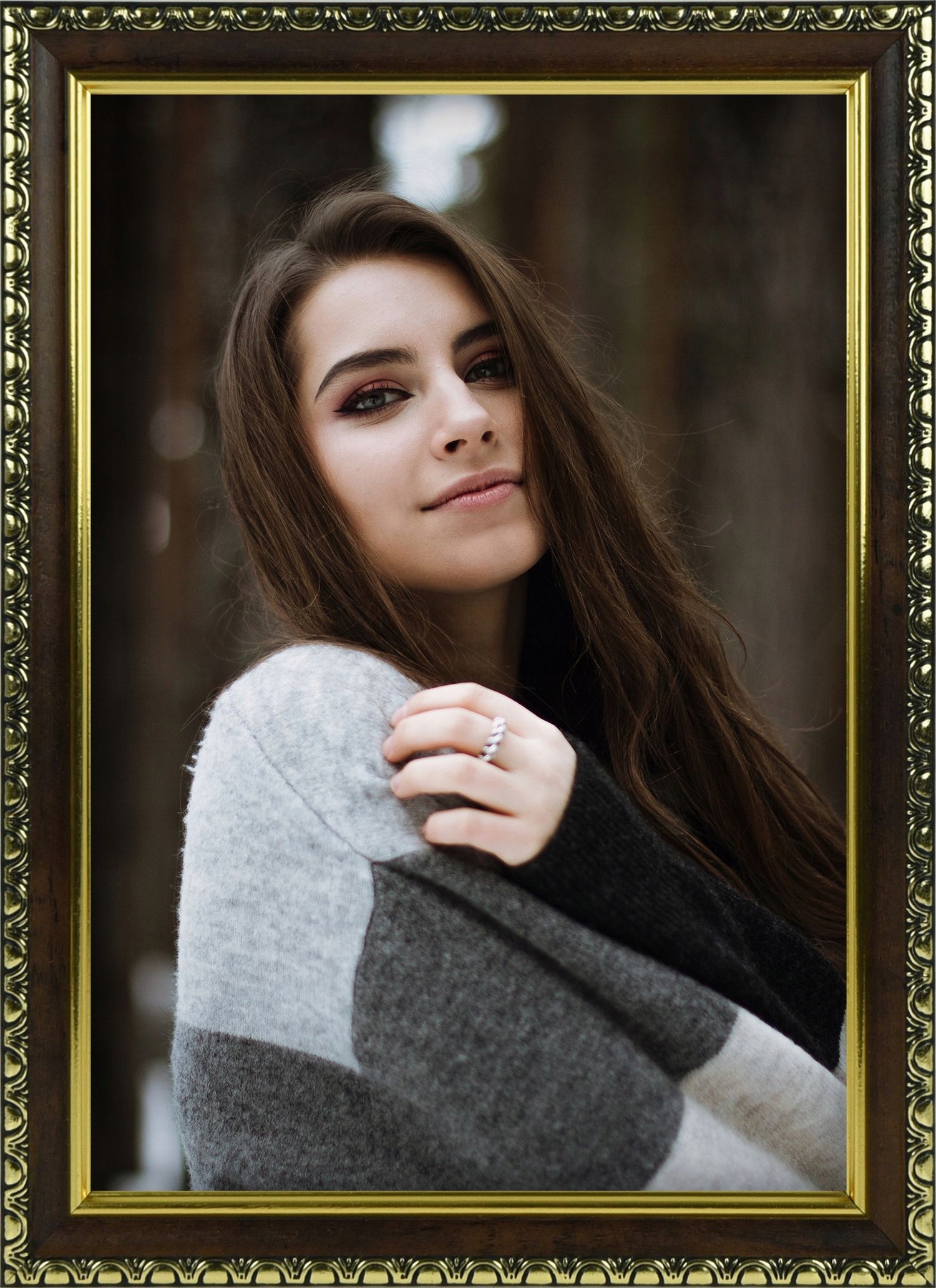 

Rama Na Zdjęcia Brązowa 30X40 CM Foto Ramka