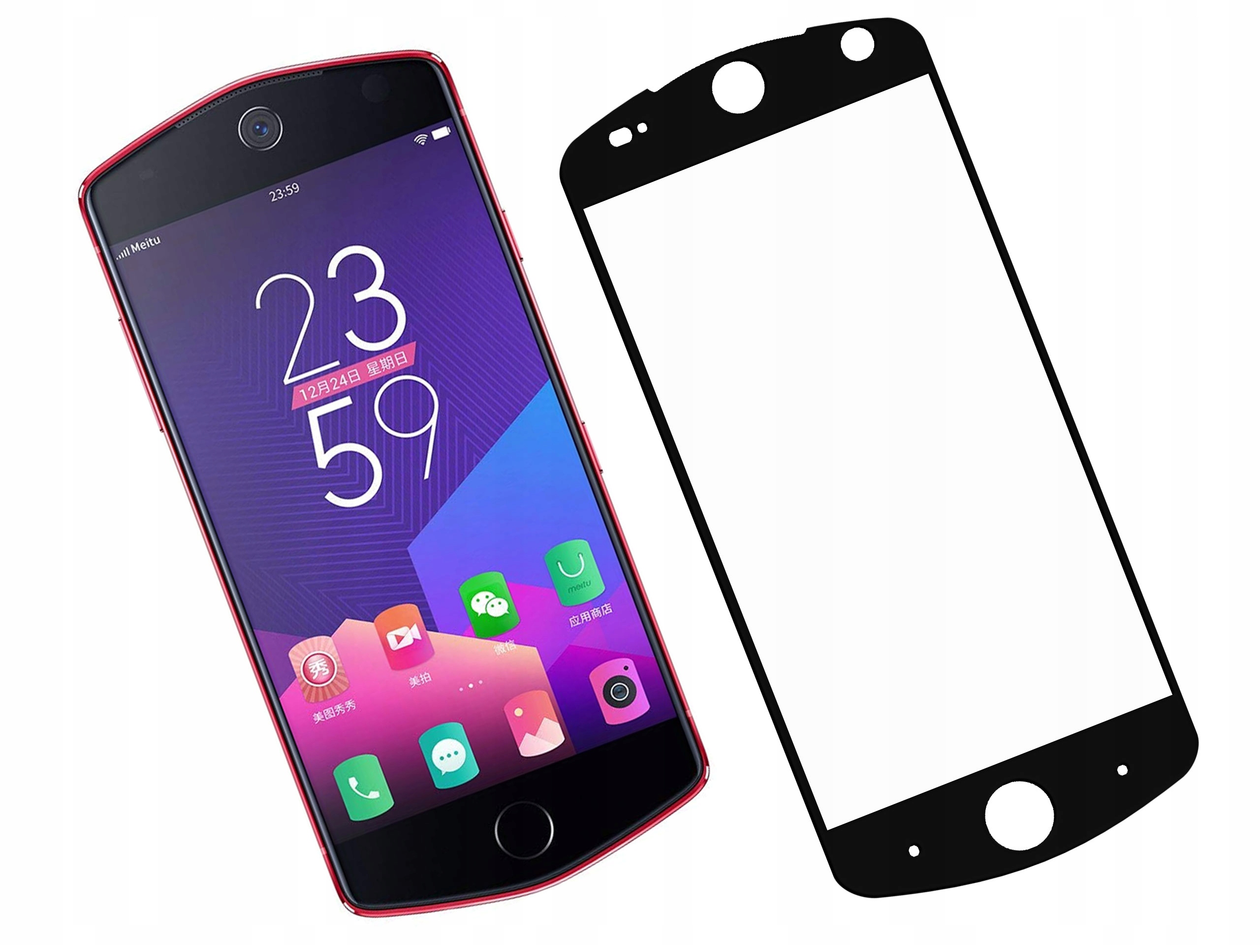 

Szkło ochronne 3D na telefon Meitu M8 Czarne