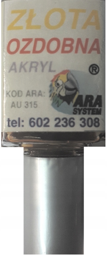 ZŁOTA OZDOBNA LAKIER ZAPRAWKA AKRYLOWA ARASYSTEM
