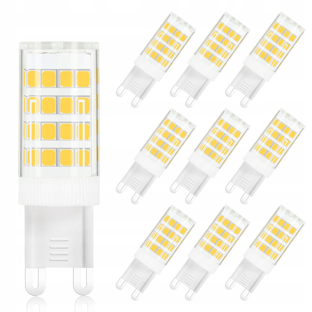 

Żarówka Led G9 5W=40W biały ciepły 10 Sztuk
