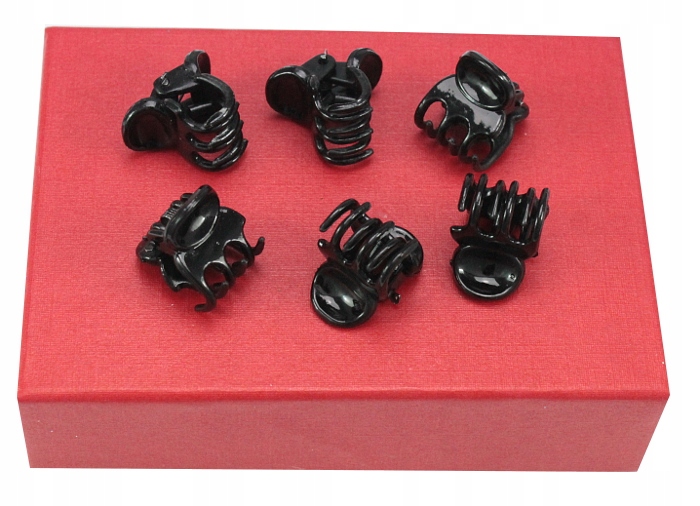 

Krabiki Do Włosów Czarne 1,5 cm 6 Sztuk