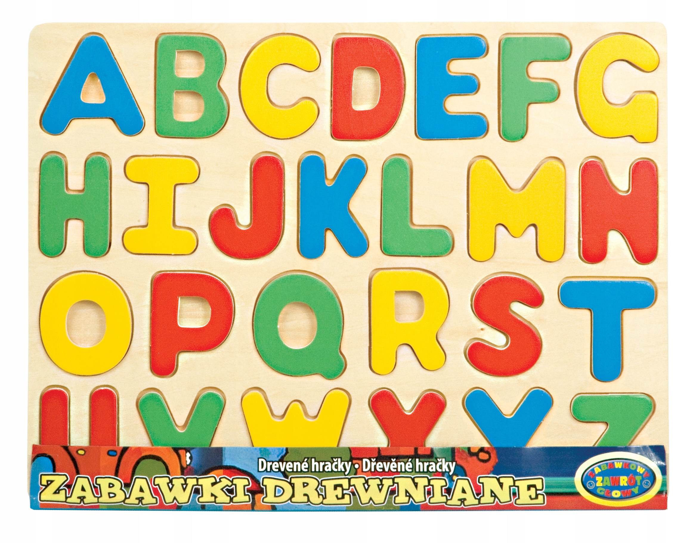 

Układanka Drewniana Abecadło Literki Drewniane 185