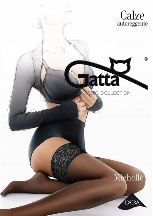 

Pończochy Samonośne Lycra Gata Michelle 15 Den 5/6