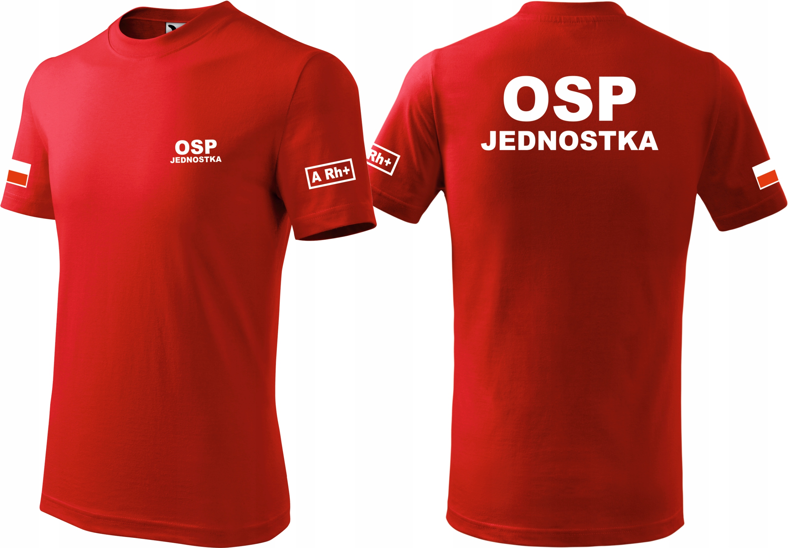 

Koszulka Dla Osp + Grupa Krwi i flaga Polski r. XL