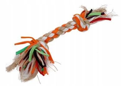 

Zabawka gryzak dla psa sznur bawełna kolorowa 36cm