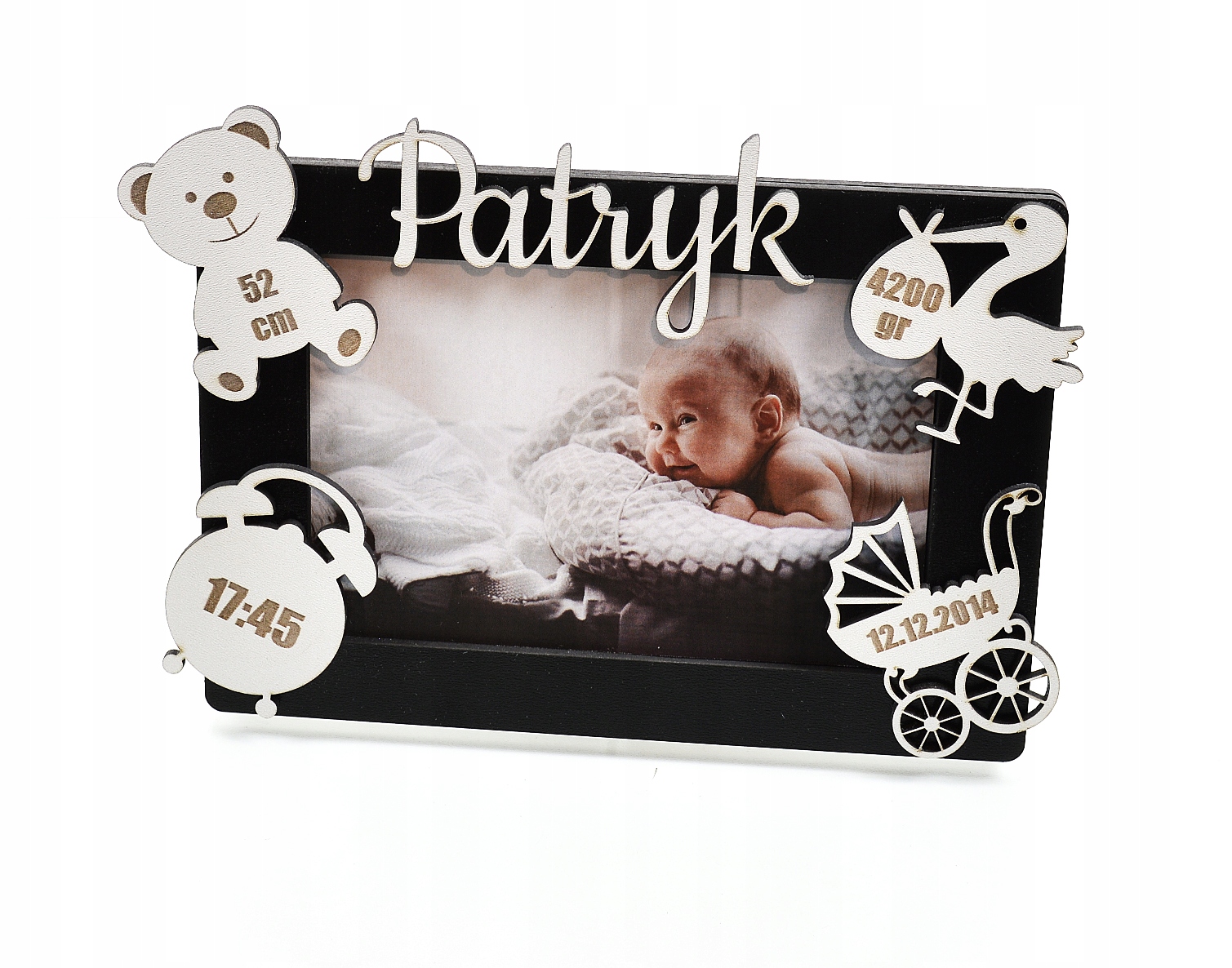 

Metryczka Ramka Na Zdjęcie Chrzest Grawer-